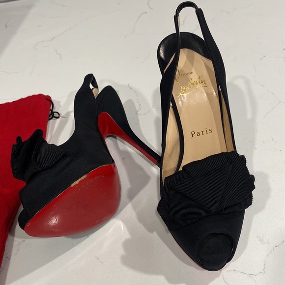 Christian Louboutin Open Toe Pumps - Picture 10 of 13